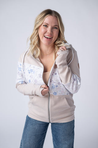 IN STOCK Colorblock Fullzip - Spring Meadows Neutral Mix - Bray and Em Boutique