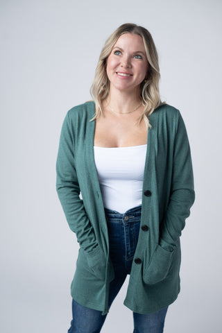 IN STOCK Cori Cardigan - Sage - Bray and Em Boutique