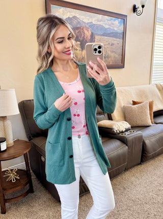 IN STOCK Cori Cardigan - Sage - Bray and Em Boutique