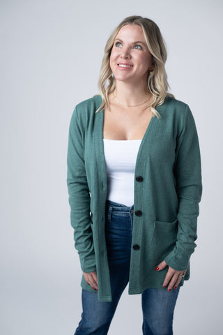 IN STOCK Cori Cardigan - Sage - Bray and Em Boutique