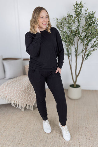 IN STOCK Corrine Joggers - Black - Bray and Em Boutique