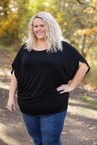 IN STOCK Darcy Dolman Top - Black - Bray and Em Boutique