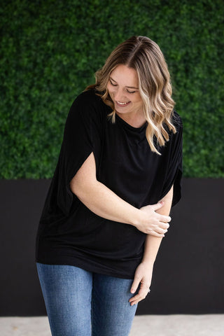 IN STOCK Darcy Dolman Top - Black - Bray and Em Boutique