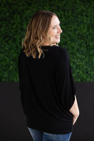 IN STOCK Darcy Dolman Top - Black - Bray and Em Boutique
