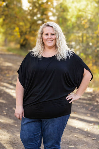 IN STOCK Darcy Dolman Top - Black - Bray and Em Boutique