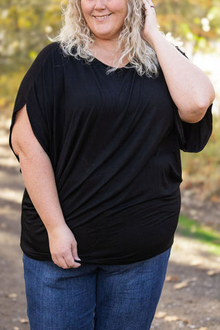 IN STOCK Darcy Dolman Top - Black - Bray and Em Boutique