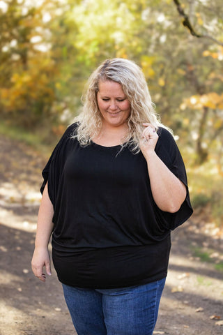IN STOCK Darcy Dolman Top - Black - Bray and Em Boutique