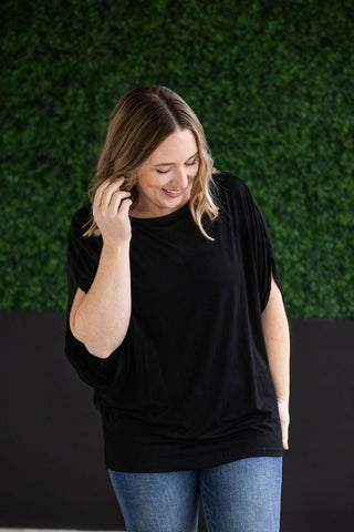 IN STOCK Darcy Dolman Top - Black - Bray and Em Boutique