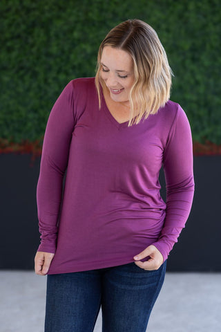 IN STOCK Larissa Long Sleeve - Mulberry - Bray and Em Boutique