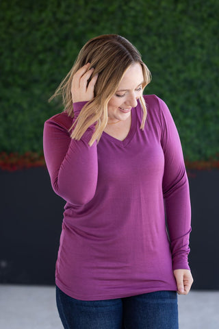 IN STOCK Larissa Long Sleeve - Mulberry - Bray and Em Boutique