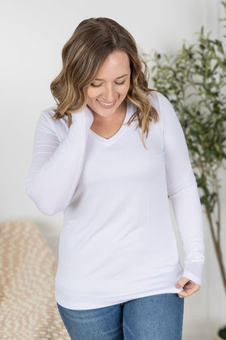 IN STOCK Larissa Long Sleeve - White - Bray and Em Boutique