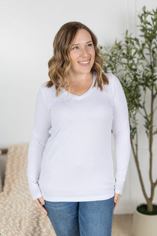 IN STOCK Larissa Long Sleeve - White - Bray and Em Boutique