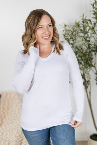 IN STOCK Larissa Long Sleeve - White - Bray and Em Boutique