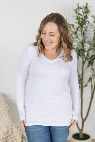 IN STOCK Larissa Long Sleeve - White - Bray and Em Boutique