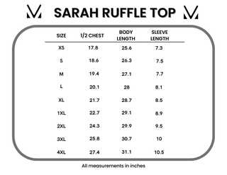 IN STOCK Sarah Ruffle Short Sleeve - Cottage Floral - Bray and Em Boutique