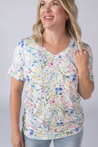 IN STOCK Sophie Tee - Cottage Floral - Bray and Em Boutique