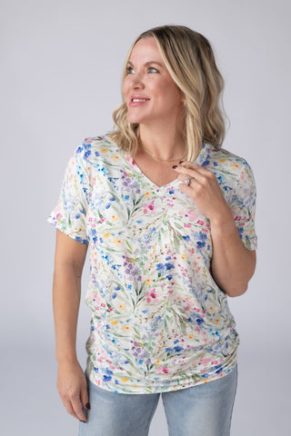 IN STOCK Sophie Tee - Cottage Floral - Bray and Em Boutique