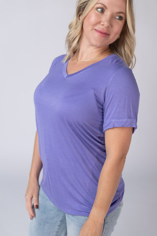 IN STOCK Sophie Tee - Periwinkle Purple - Bray and Em Boutique