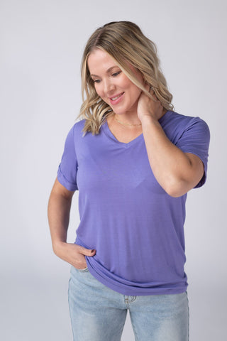 IN STOCK Sophie Tee - Periwinkle Purple - Bray and Em Boutique