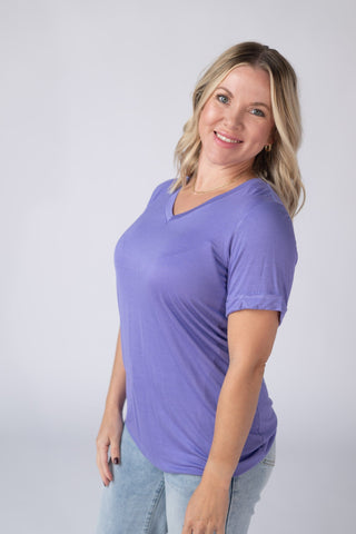 IN STOCK Sophie Tee - Periwinkle Purple - Bray and Em Boutique