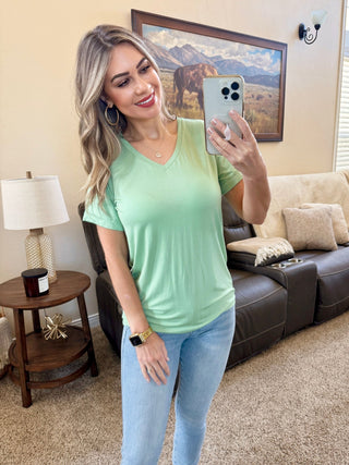 IN STOCK Sophie Tee - Seafoam Green - Bray and Em Boutique