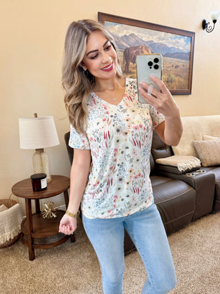 IN STOCK Sophie Tee - Wildflower Gardens - Bray and Em Boutique