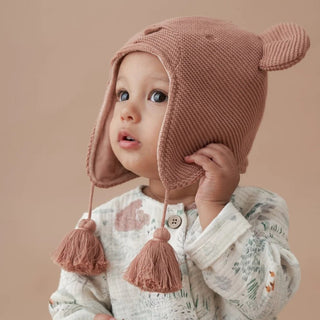 Infant Bear Knit Hat - Bray and Em Boutique