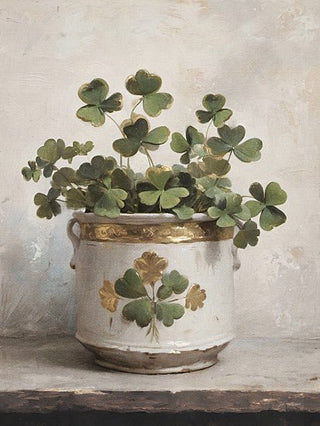 Irish Clover In Vase Block - Bray and Em Boutique
