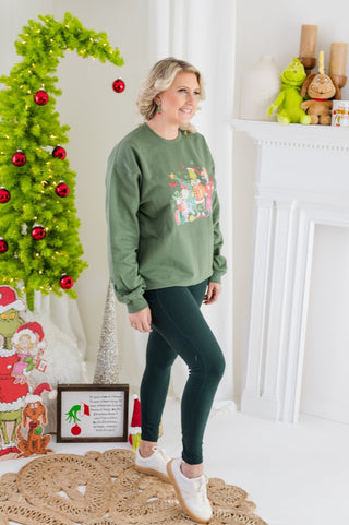 It's Grinch Season Holiday Sweatshirt - Bray and Em Boutique