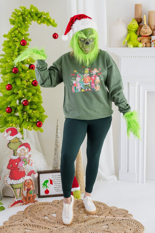 It's Grinch Season Holiday Sweatshirt - Bray and Em Boutique