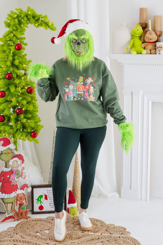 It's Grinch Season Holiday Sweatshirt - Bray and Em Boutique