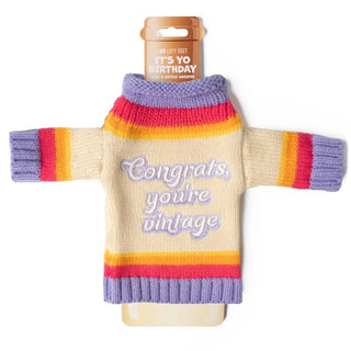 It's Yo Birthday Wine & Bottle Sweater - Bray and Em Boutique
