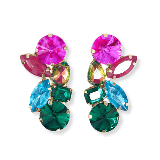 Ivy Mixed Stone Post Earrings - Bray and Em Boutique