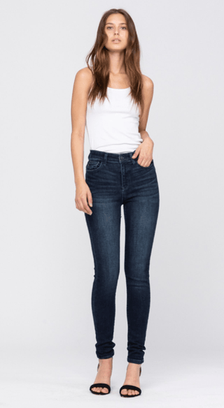 JB Hi - Rise Super Dark Skinny 29.5" Inseam - Bray and Em Boutique