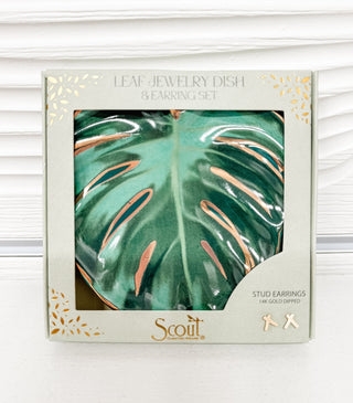 Jewelry Dish & Stud Earring Set - Bray and Em Boutique