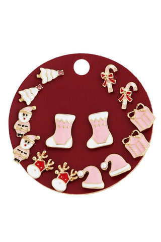 Jingle Belle Wishes Holiday Earring Set - Bray and Em Boutique