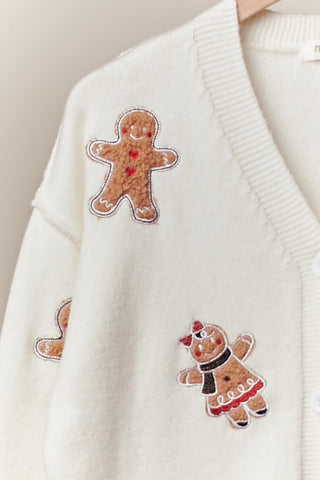 Jingle Gingerbread Cardigan - Bray and Em Boutique