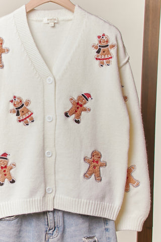 Jingle Gingerbread Cardigan - Bray and Em Boutique