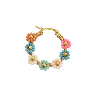 Joy Susan Floral Delight Hoop Earrings - Bray and Em Boutique