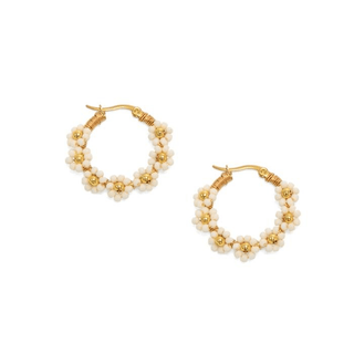 Joy Susan Floral Delight Hoop Earrings - Bray and Em Boutique