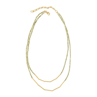 Joy Susan Layered Beaded & Bar Necklace - Bray and Em Boutique