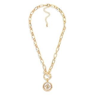 JUDSON: Cross Chain Link Necklace - Bray and Em Boutique