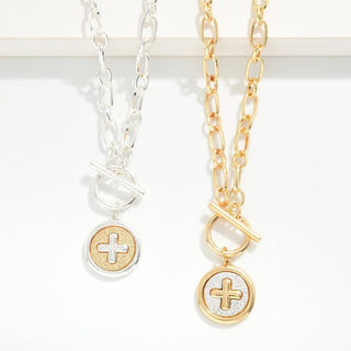 JUDSON: Cross Chain Link Necklace - Bray and Em Boutique