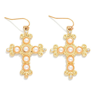 JUDSON: Cross Drop Earrings - Bray and Em Boutique