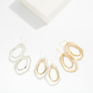 JUDSON: Metal Drop Earrings - Bray and Em Boutique