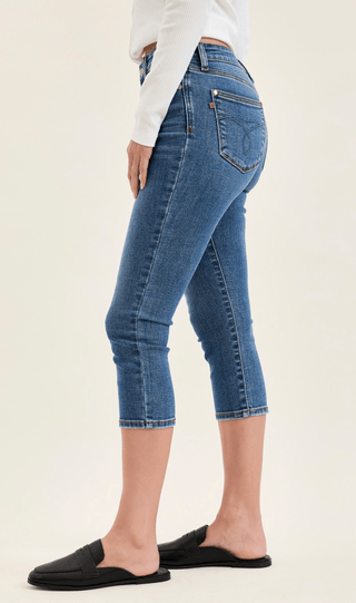 JUDY BLUE Better in Blue Capri - Bray and Em Boutique