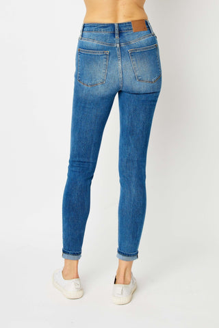 Judy Blue Evolve With Us HW Cuffed Jeans - Bray and Em Boutique