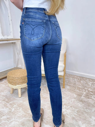 JUDY BLUE: High Waisted Thermal Skinny - Bray and Em Boutique