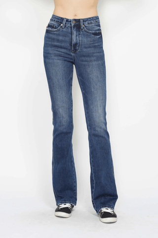 Judy Blue HR Embroidered Pocket Bootcut Jeans - Bray and Em Boutique