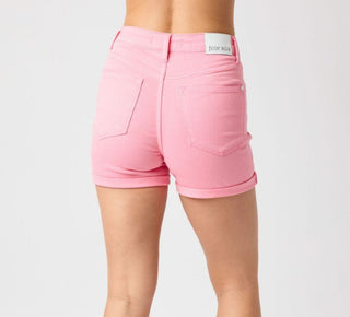 Judy Blue HW Be Sensational Cuffed Shorts - Bray and Em Boutique